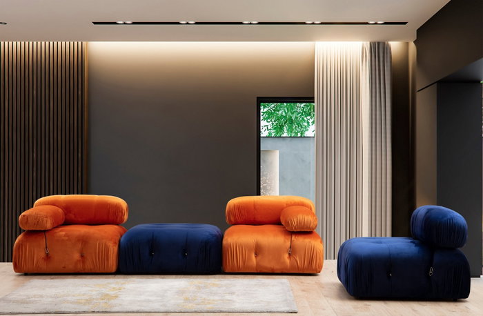 Atelier Del Sofa Bubble L1 Sofá de 1 Plaza Naranja 95x95x75 cm